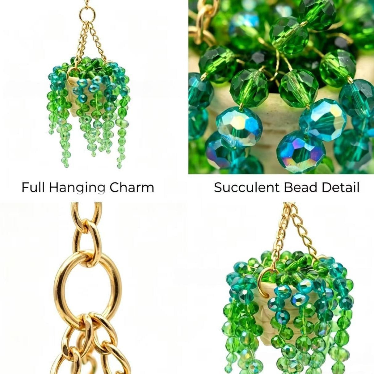 Beaded Plant Suncatcher