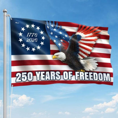 The Eagle Rises: America 250th Anniversary Flag