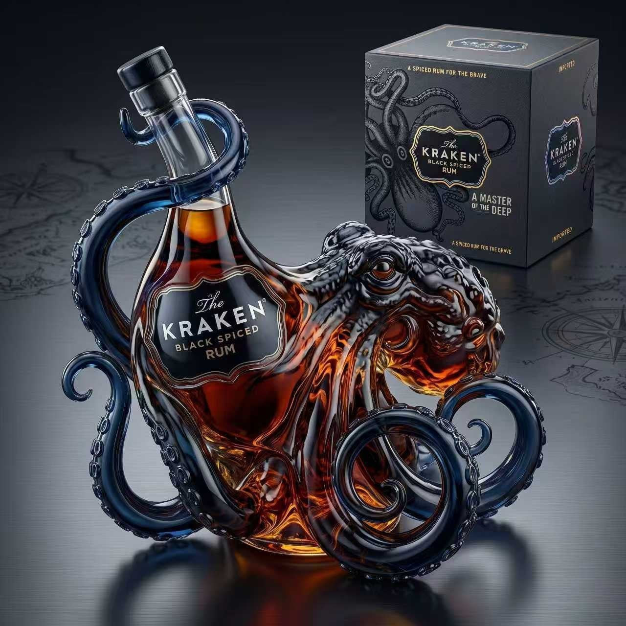 Octopus-Shaped Whiskey Bottle
