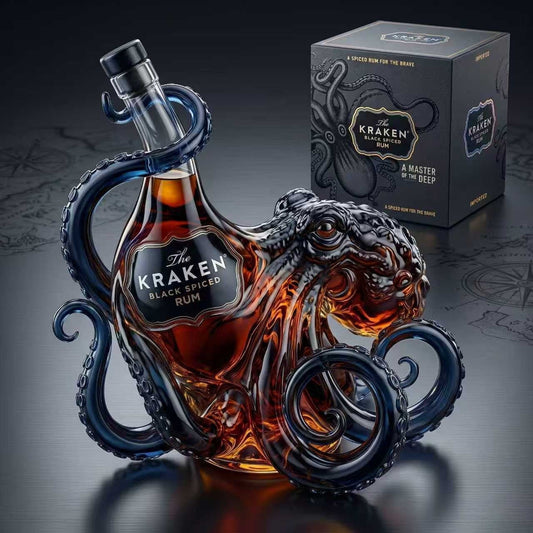 Octopus-Shaped Whiskey Bottle