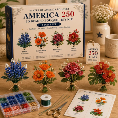 ❤️250th Anniversary Beaded  DIY Kit