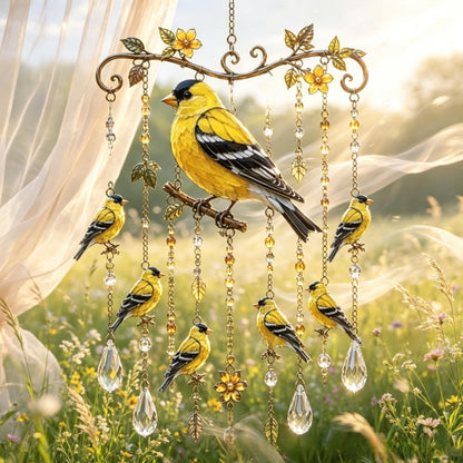 🌸Elegant Hummingbird Garden Wind Chime Suncatcher