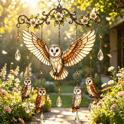 🌸Elegant Hummingbird Garden Wind Chime Suncatcher