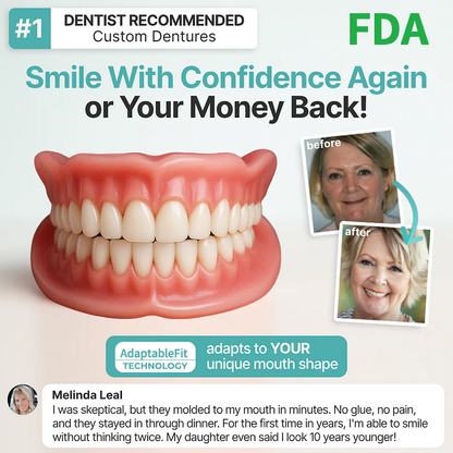 🦷NEYEROS® Advanced Functional Dentures - Get Your Smile Back With A Secure & Comfortable Fit