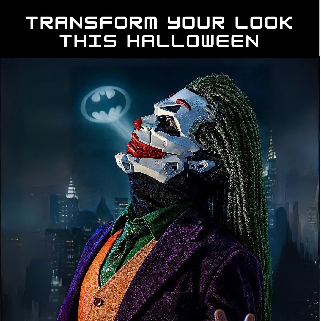 🔥Hot Sale 49% OFF🔥Cyberpunk Joker Mask - The Ultimate Cosplay  Statement Piece