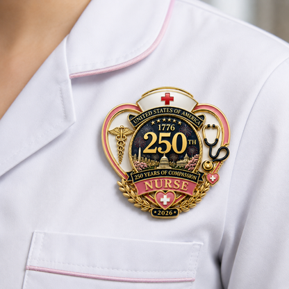 🎁 Healthcare workers will definitely find this useful!👩‍⚕️250th Anniversary Nurse Pin