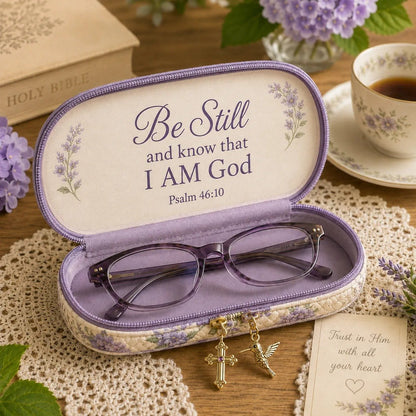 💜Be Still Hummingbird Quilted Glasses Case & Buy 2 Free Shipping