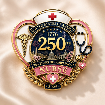 🎁 Healthcare workers will definitely find this useful!👩‍⚕️250th Anniversary Nurse Pin