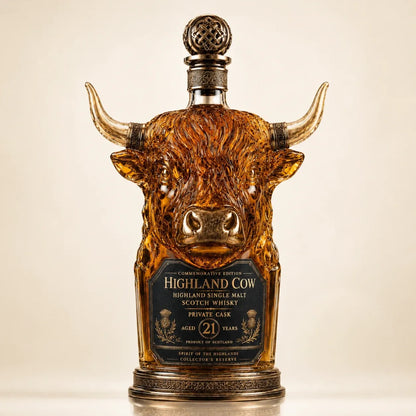 🔥✨Limit to Sale✨ 🔥Highland Cow Private Cask 21 Years Whisky Bottle