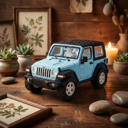 🚙 3D Beaded   DIY  Car Craft Kit