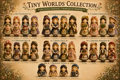 🎁Last Day:49% OFF🧵 Tiny Worlds Collection – Patchwork DIY Kit Series
