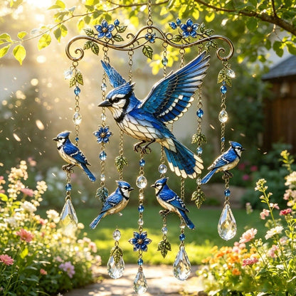 🌸Elegant Hummingbird Garden Wind Chime Suncatcher