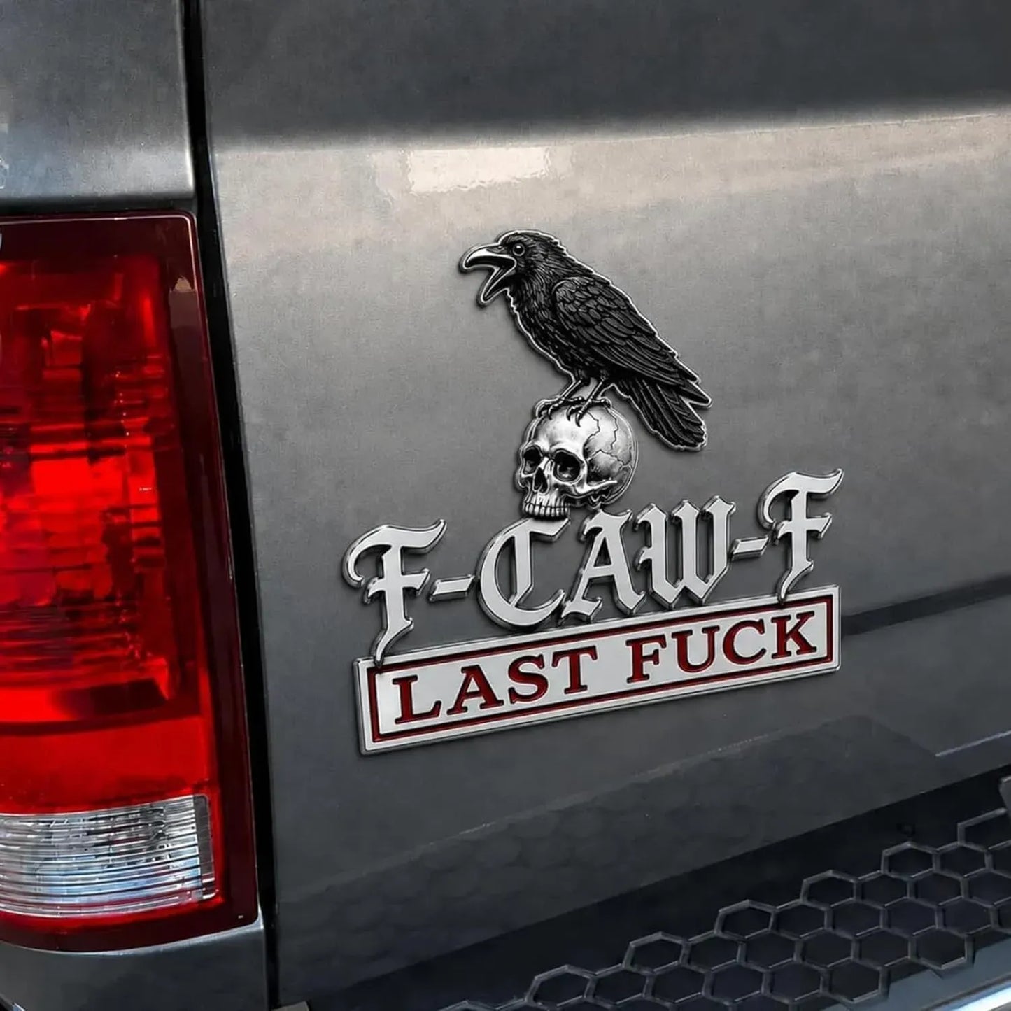 💥The F-CAW-F Car Emblem Metal Badge — For Those Who Laugh at Life and Give Zero F*cks!