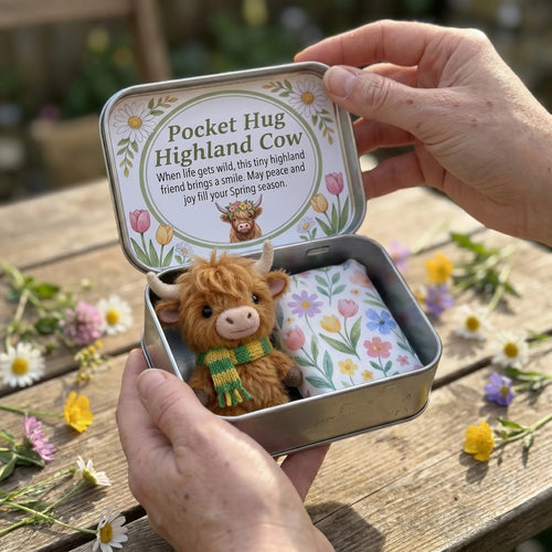 🐮Pocket Hug Highland Cow Gift Set