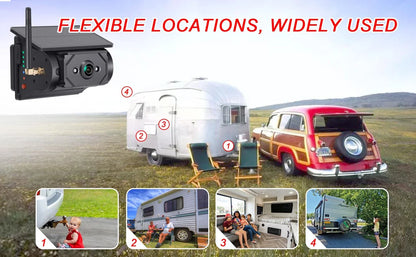 Magnetic, Wireless Wi-Fi, Solar-Powered Car Camera