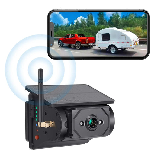 Magnetic, Wireless Wi-Fi, Solar-Powered Car Camera