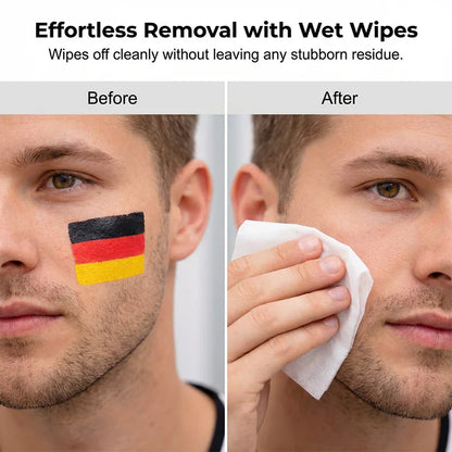 Face Paint Stick – Tricolor Flag Pattern