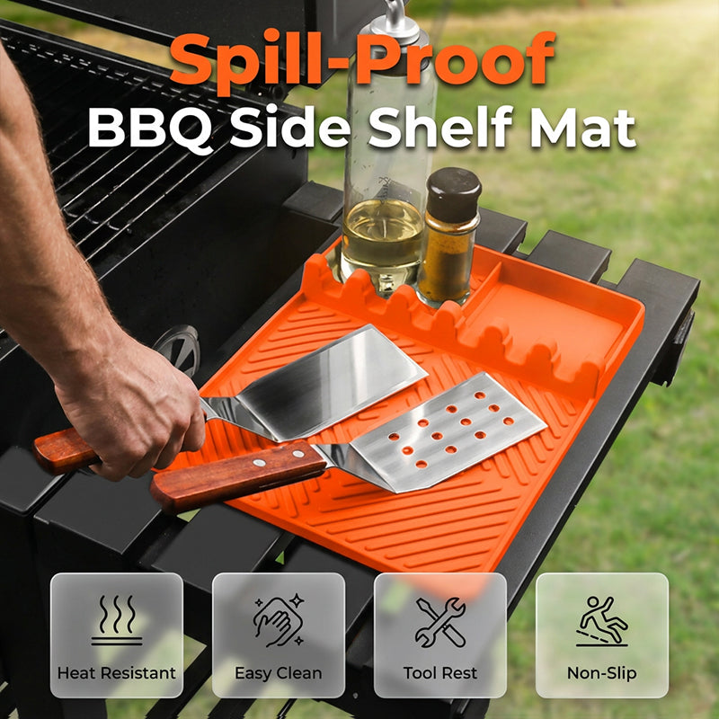 🔥LAST DAY SALE 50% OFF!!🔥Silicone Grill Mat for Side Shelf