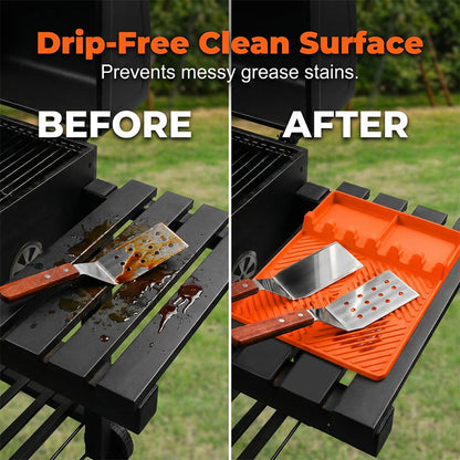 🔥LAST DAY SALE 50% OFF!!🔥Silicone Grill Mat for Side Shelf