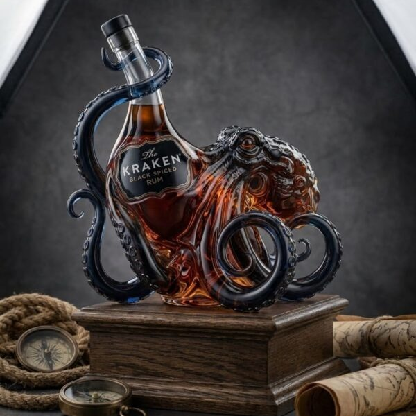 Octopus-Shaped Whiskey Bottle