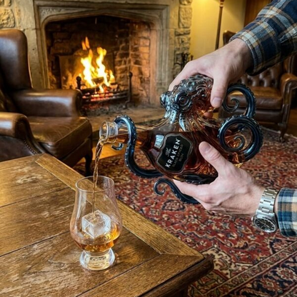 Octopus-Shaped Whiskey Bottle